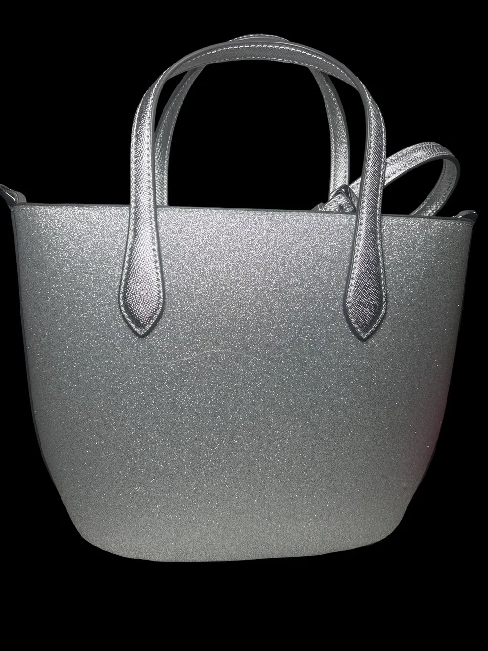 Kate Spade Silver Glitter Tote and Wallet Set NWOT - Picture 6 of 7